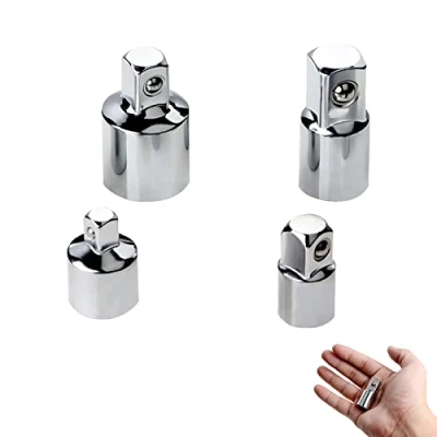 Immagine di Set di 4 adattatori per bussola, adattatore cricchetto da 1/2&quot; a 3/8&quot;, 3/8&quot; 1/2&quot;, 1/4&quot;, 1/4&quot; cricchetti, dadi, chiavi bussola
