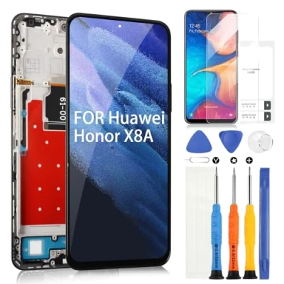 Immagine di ARSSLY Schermo LCD per Huawei Honor X8a 2023 CRT LX1 LX2 LX3 Display Digitizer Vetro Touch Assembly con Strumenti(Nero Cornice,6,7&quot;)