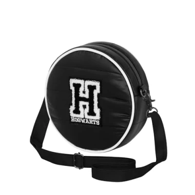 Immagine di Karactermania Harry Potter H Round Padding Borsa a tracolla, Donna, Taglia: One Size, Black