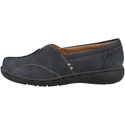 Immagine di Clarks UN LOOP Stride Scarpe senza lacci, Donna, Taglia: 42, Navy nubuck Nubuk