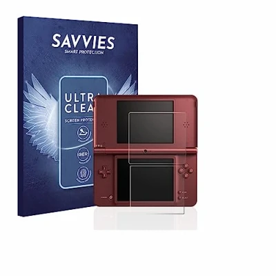Immagine di savvies (18 Pezzi Pellicola Protettiva per Nintendo DSi XL Protezione Schermo Trasparente