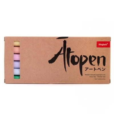 Immagine di Dingbats Ātopen Pennarelli Doppia Punta Anti sbavatura Fine, Brush Pen Penne Colorate Journal, Calligrafia Set Pastello