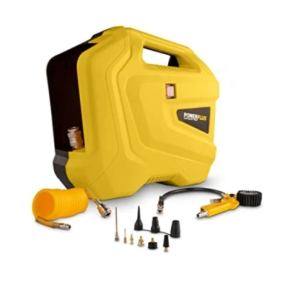 Immagine di PowerPlus 10428 Compressore Portatile 1100 W Funziona su 230 V Pressione 8 Bar