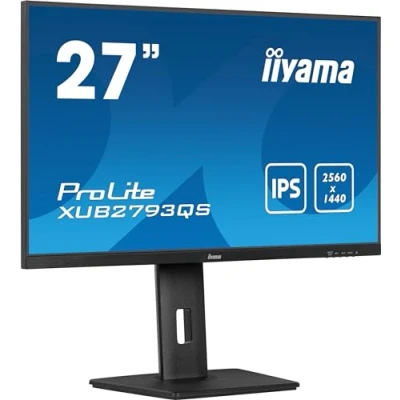 Immagine di Iiyama ProLite XUB2793QS B7 Monitor LED ERP E (A G) 68.6 cm (27 pollici) 2560 x 1440 Pixel 16:9 1 ms HDMI ™, DisplayPort, Cuffie (jack da 3,5 mm) IPS