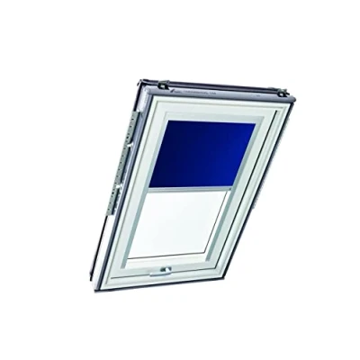 Immagine di Tenda a Rullo Roto ZRE per Finestre Tetti Diurna Binario di Guida Argento delle Serie Designo R6/R8, i8 e Classic 64/84 con Dimensioni 094/078 09/07 Blu Notte