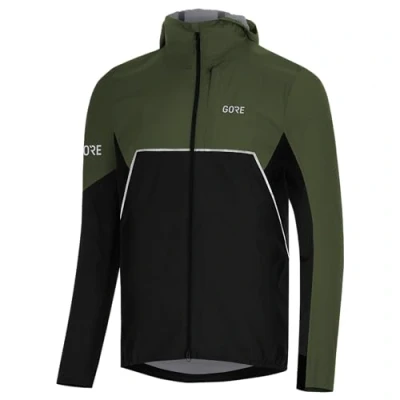 Immagine di Gore WEAR R7 Partial tex Infinium Hooded Jacket, Giacca Con Cappuccio Uomo, Nero Verde utile, XXL