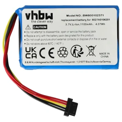 Immagine di vhbw batteria compatibile con TomTom Go 5200 navigatore GPS (1100mAh, 3,7V, Li Ion)