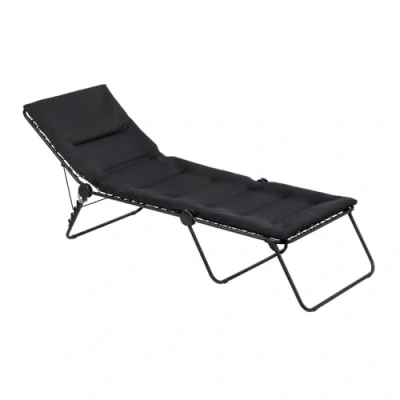 Immagine di Lafuma Mobilier Lettino, Pieghevole, Schienale regolabile, Sistema di sospensione con lacci, Siesta L, Air Comfort, Colore: Acciaio, LFM2851 6135