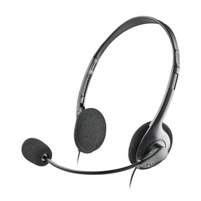 Immagine di NGS MS103 MAX Cuffie Cablate, Cablate per Computer, con Microfono, e Microfono regolabili, Leggero, Controllo del Volume, Connessione Jack 3.5 mm, Lunghezza cavo 1.5 m