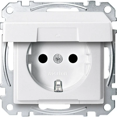 Immagine di Merten Presa di corrente System M bianco polare MEG2310 0419