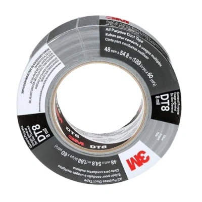 Immagine di 3M Nastro adesivo telato universale DT8, Argento, 48 mm x 23 m, 0.2 mm, confezionati singolarmente