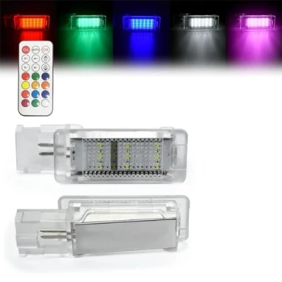 Immagine di Rynplex 2 pezzi LED vano piedi bagagliaio luce di cortesia lampade for bagagli, Skoda, Superb B5 B6 B7, Octavia, 3 4 Fabia Rapid Yeti Kamiq Scala Illuminazione del veicolo