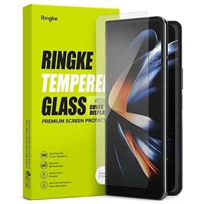Immagine di Ringke Schermo Esterno Vetro Temperato Compatibile con Samsung Galaxy Z Fold 4 5G (2022), Infrangibile Cover Display Pellicola Protettiva Pretezione