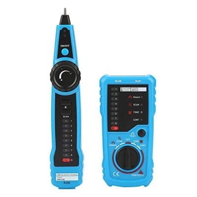 Immagine di Localizzatore di Cavi, Akozon FWT11 Tester per Cavi Rete Portatile Lan RJ11 RJ45 Telefonici Collazione Rete,Tester Linea Telefonica,Test Continuità