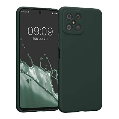 Immagine di kwmobile Custodia Compatibile con Honor X8 Cover Back Case per Smartphone in Silicone TPU Protezione Gommata verde muschio