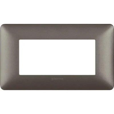 Immagine di Bticino AM4804MIR Placca Matix 4 Moduli, Iron