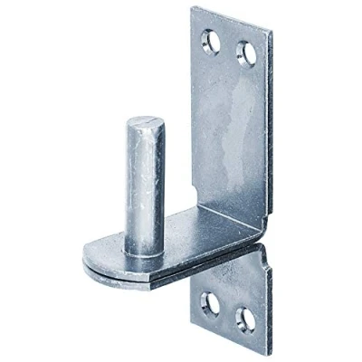 Immagine di Alberts 311117 Cardine su piastra, nelle versioni con gancio DI o DII, zincato blu, entrata Ø16 mm, Piastra 113 x 40 mm