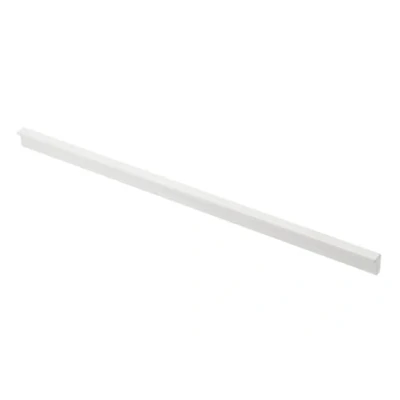 Immagine di GTV Maniglia per mobili Pillar, alluminio bianco opaco, sottile ed elegante, alti, versatile, 360 x 18,5 10,7 mm, con viti, moderna e funzionale