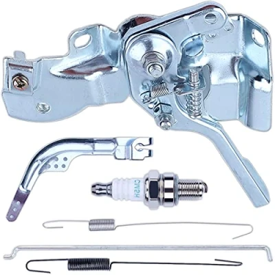 Immagine di Valvola a Farfalla Ricambio per Motore Honda GX160 GX200 GX140 168F 5.5/6.5HP, ADEFOL Manetta + Braccio Regolatore Asta Primavera Candela 6 in 1