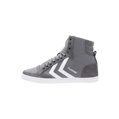 Immagine di Hummel Slimmer Stadil Sneakers alte, Taglia: 47, Castle rock/white Pelle e tessuto