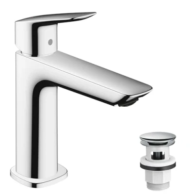Immagine di hansgrohe Logis Fine Miscelatore monocomando lavabo 110 con tirante, Cromo, 71252000