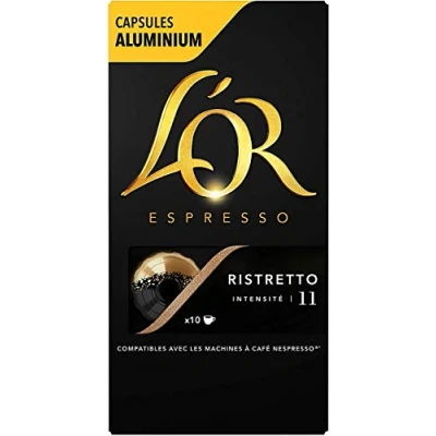 Immagine di L&#039;Or Espresso caffè Ristretto Intensità 1150 Alluminio Capsule Compatibili Nespresso * (Set di 5X10 Capsule)