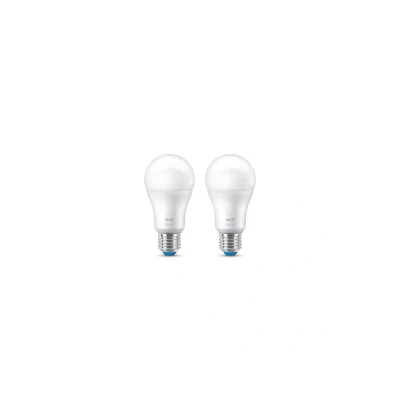 Immagine di WiZ Lampadina Smart WiFi Goccia Smerigliata, 60W, E27, 2 Pezzi, Tecnologia SpaceSense, Controllo Vocale, Luce Bianca o Colorata, Dimmerabile