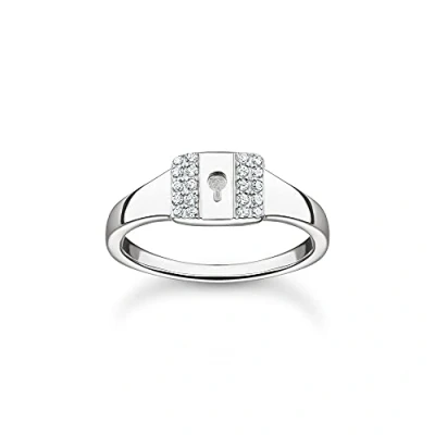 Immagine di Thomas Sabo anello da donna con chiusura pietre bianche argento sterling 925 TR2372 051 14
