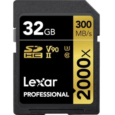 Immagine di Lexar SDHC Card 32GB Professional 2000x UHS II V90 U3
