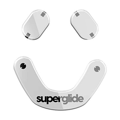 Immagine di Superglide Piedini per mouse/pattini più veloci e lisci, realizzati con vetro ultra resistente impeccabile, suola super veloce liscia SteelSeries Prime Mini Wired/Wireless