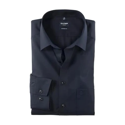 Immagine di Olymp Uomo Camicia Business a Maniche Lunghe Modern Fit,Indigo 96,42