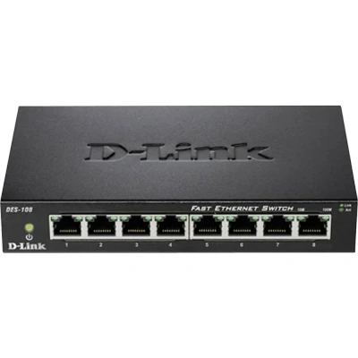 Immagine di D LINK SWITCH DESKTOP 8 PORTE 10/100 METAL