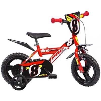 Immagine di Dino Bikes 123 GLN bicicletta serie 23 con rotelle e freno anteriore per bambini dai 3 ai 5 anni