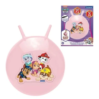 Immagine di Lexibook Chase, Marcus, Ruben, Stella, Everest, Paw Patrol, Palla a tramoggia Gonfiabile, Pompa Manuale Inclusa, Plastica sicura e Resistente, Colore Rosa, Piccolo, BG040PAG