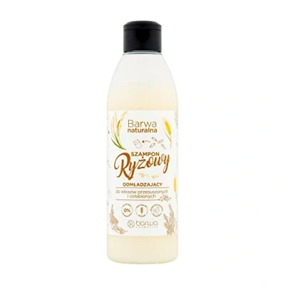 Immagine di Barwa, Shampoo, Colore Shampoo naturale al riso per capelli secchi e indeboliti 300Ml (300 ml, secco)