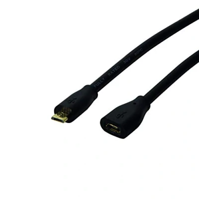 Immagine di LogiLink Cavo USB 2.0 Spina Micro B, Presa B 5.00 m Nero CU0125