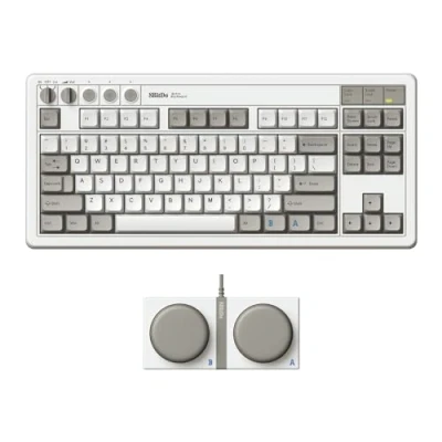 Immagine di 8BitDo Retro Mechanical Keyboard, Bluetooth/2.4G/USB C Hot Swappable Gaming Keyboard with 87 Keys, Dual Super Programmable Buttons for Windows and Android M Edition QWERTY English
