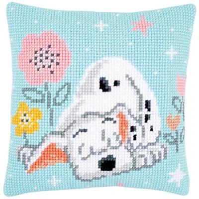 Immagine di Kit per Punto Croce Cuscino Disney Dalmata, Stick Immagine vorgezeichnet Cuscino, vorbeze ichnet, Cotone, Multicolore, 40 x 0,3 cm
