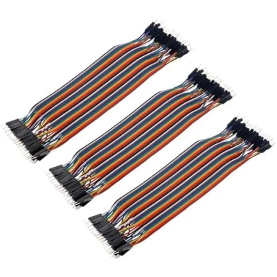 Immagine di Aihasd 120P 30CM 1P 40 Pin cavetti Jumper da Maschio a per Cavo Test Circuito Breadboard
