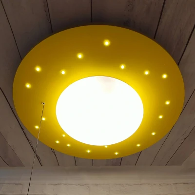 Immagine di Niermann Standby Plafoniera Starlight con cielo stellato, giallo