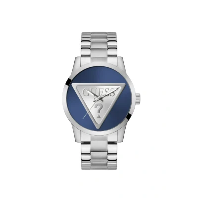 Immagine di Guess Quartz Analog Badge Orologio, Uomo, Taglia: One Size, Silver tone