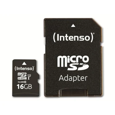 Immagine di Intenso 16GB microSDHC Performance Scheda microSD 16 GB Class 10 UHS I impermeabile