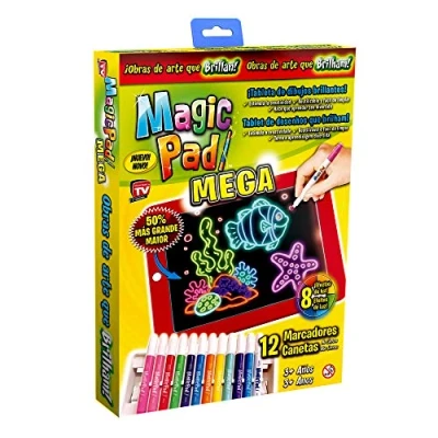 Immagine di MagicPad XL tablet magico 50% più grande con 12 indicatori al neon e 8 effetti di luce brillante.