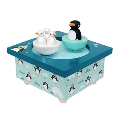 Immagine di Trousselier S95008 Carillon con Figurine Magnetiche Dancing Music Box, 24 x 10,5 13 cm, Multicolore (Pinguini )