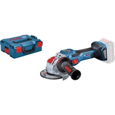 Immagine di Bosch Professional BITURBO smerigliatrice angolare a batteria GWX 18V 15 SC (diametro mola 125 mm, con modulo Connectivity, velocità preimpostabili, attacco X LOCK, in valigetta L BOXX)