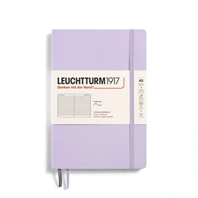 Immagine di LEUCHTTURM1917 365498 Taccuini Medium (A5), Copertina morbida, 123 pagine numerate, Lilac, Righe