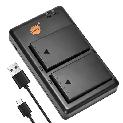 Immagine di DSTE 2PCS BLS 1 PS BLS1 (2100mAh/7.4V) Batteria Caricatore Compatibile per Olympus E 400, 410, 420, 450, 600, 620, P1, P2, P3, PL1, PL3, PM1