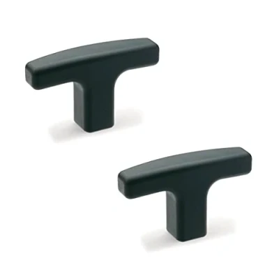 Immagine di Ganter Normelemente maniglie a T, per mobili, armadi, cassetti, GN 563 55 M8, in plastica, manico mm, filettatura 2 pezzi