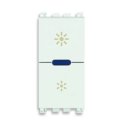 Immagine di Vimar 19135.1.B Arké Dimmer Regolatore Master 230V Universale incandescenza, CFL 1 e lampade, LED per individuazione al bui, Bianco