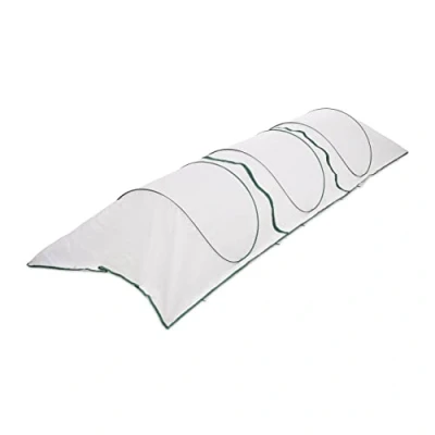 Immagine di Relaxdays Serra a Tunnel, 3,5 Metri, con Funzione Pop Up, per la Coltivazione di Verdure e Fragole, Pieghevole, Bianco, 70 x 350 100 cm